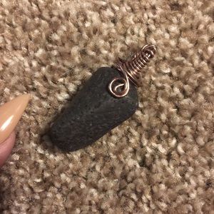 Lava stone essential oil diffuser pendant