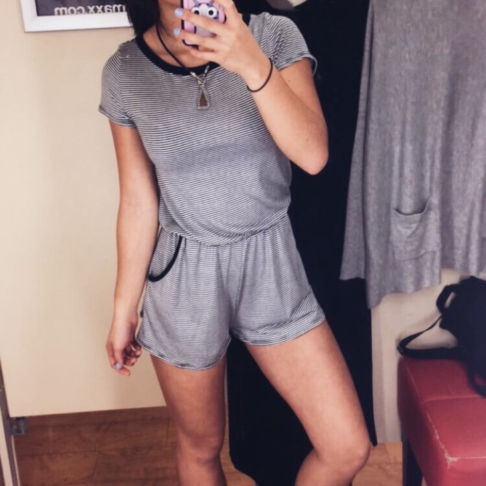 Striped TeeShirt Romper
