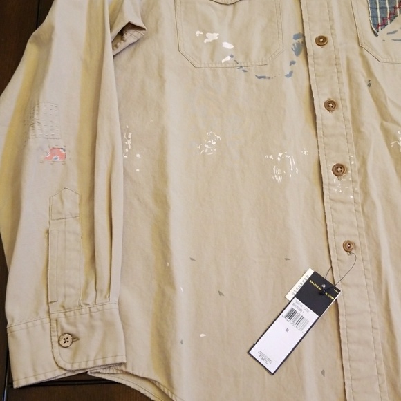 🎉HP🎉Polo Ralph Lauren Paint Splatter Patchwork M - Picture 3 of 7