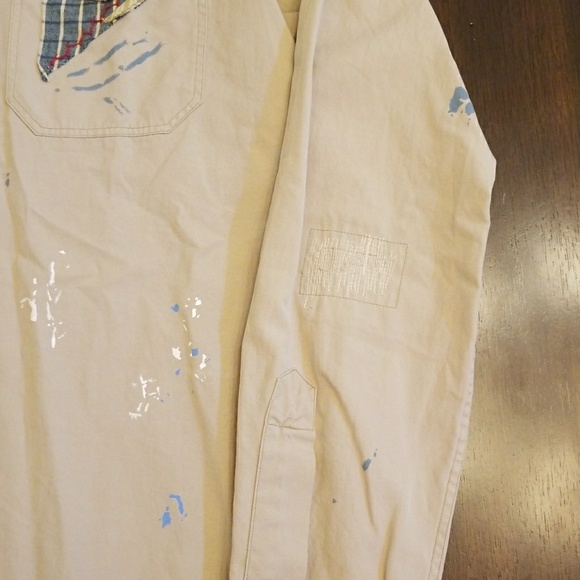 🎉HP🎉Polo Ralph Lauren Paint Splatter Patchwork M - Picture 4 of 7