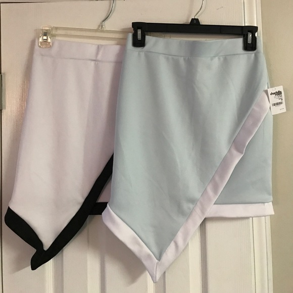 ✖️donated✖️Lot of 2 Charlotte Russe asymmetrical skirts - Picture 2 of 7