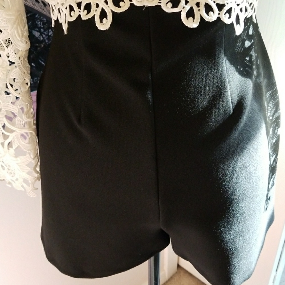 Topshop Lace Panel Playsuit - Picture 3 of 6