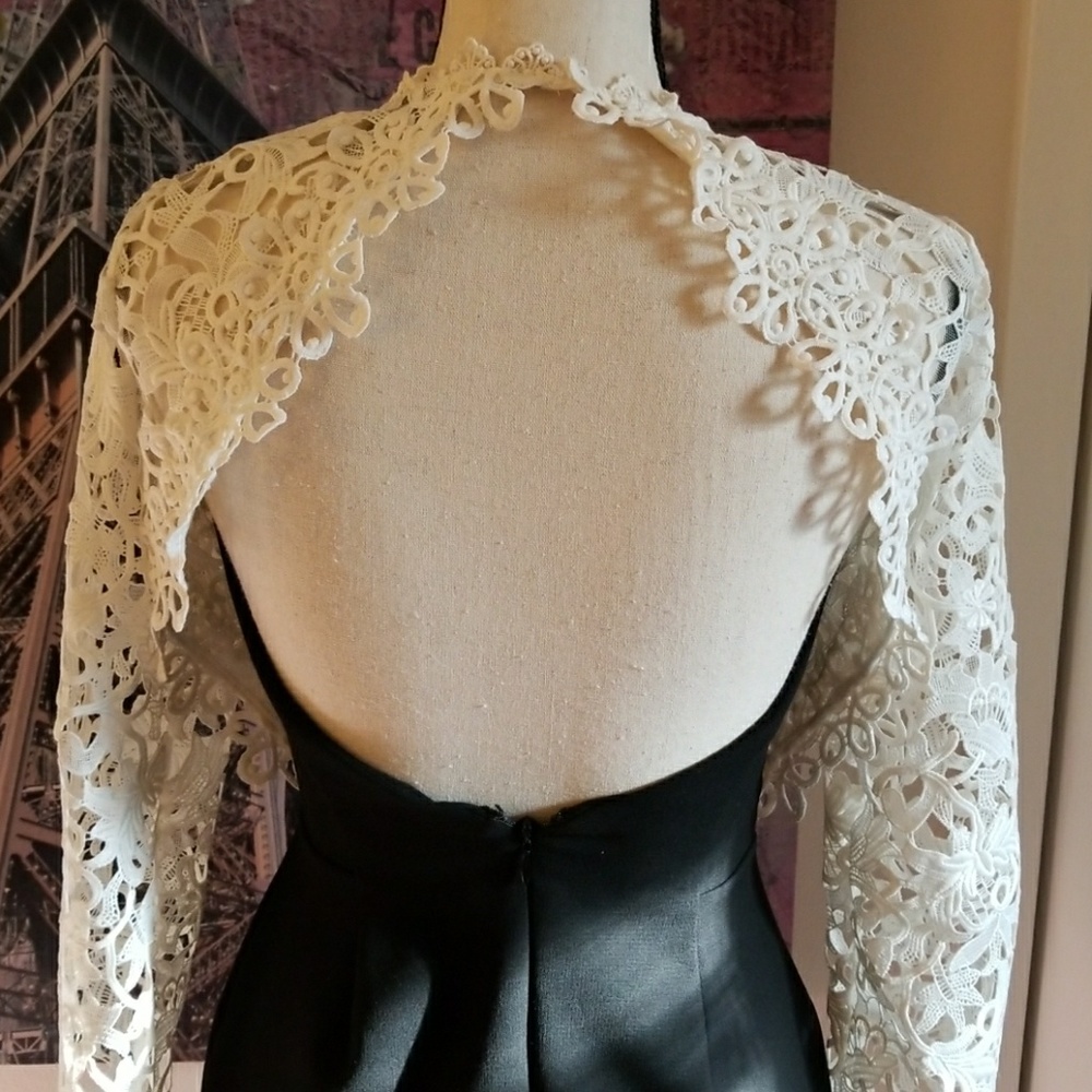 Topshop Lace Panel Playsuit - Picture 4 of 6