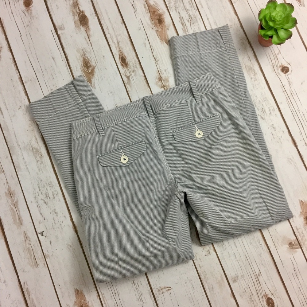 Anthropologie Paper Boy Seersucker Capri Trousers - Picture 3 of 7