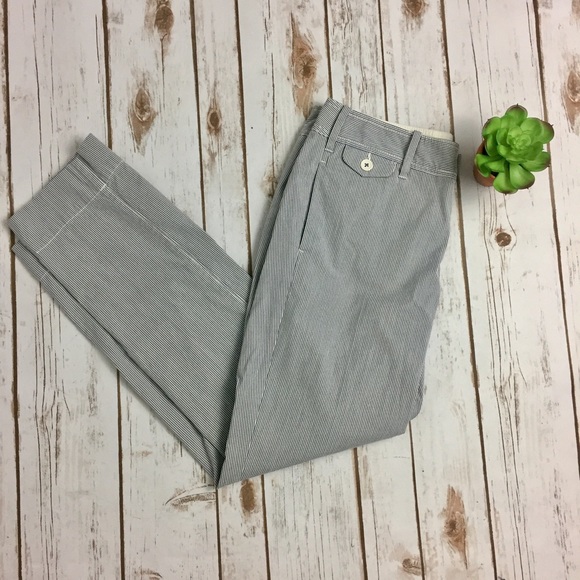 Anthropologie Pants - Anthropologie Paper Boy Seersucker Capri Trousers