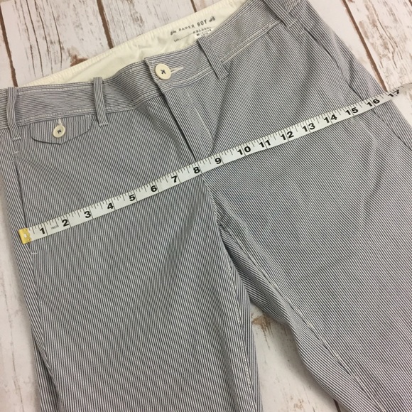 Anthropologie Paper Boy Seersucker Capri Trousers - Picture 6 of 7