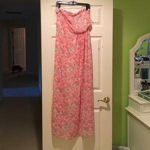 Pink Colorful Maxi Dress