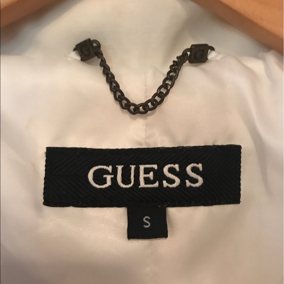 Guess White Trench Coat - Picture 3 of 5