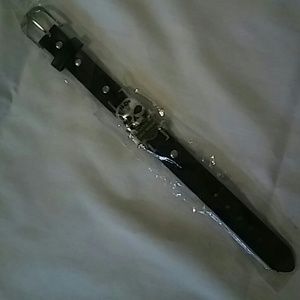 Leather Harley wristband