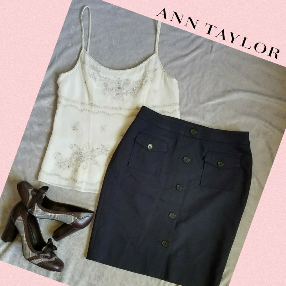 ANN TAYLOR Sexy Librarian Pencil Skirt