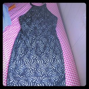 Balck and cream dress