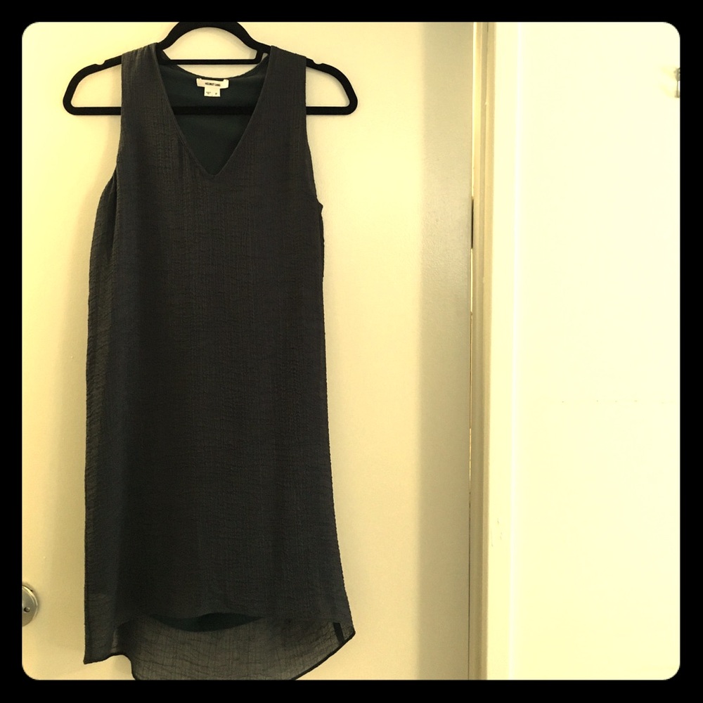 Helmut Lang teal tank dress