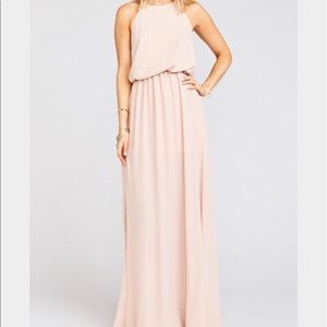 Show Me Your MUMU heather halter in dusty blush