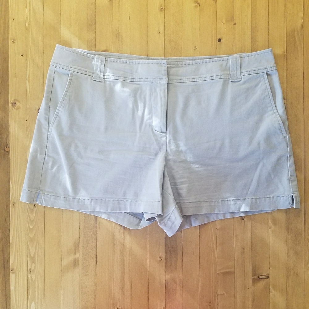 Gray Twill Shorts