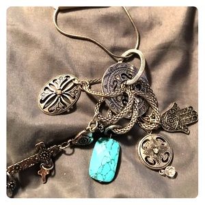 Lovisa silver charm necklace - 18 in, Au, NWT