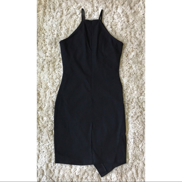 Sleeveless solid knit bodycon dress - Picture 3 of 4
