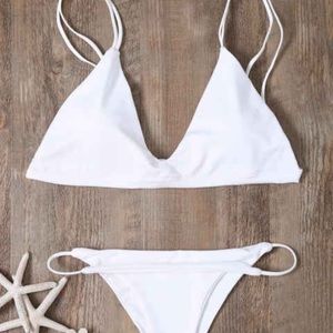 White bikini set