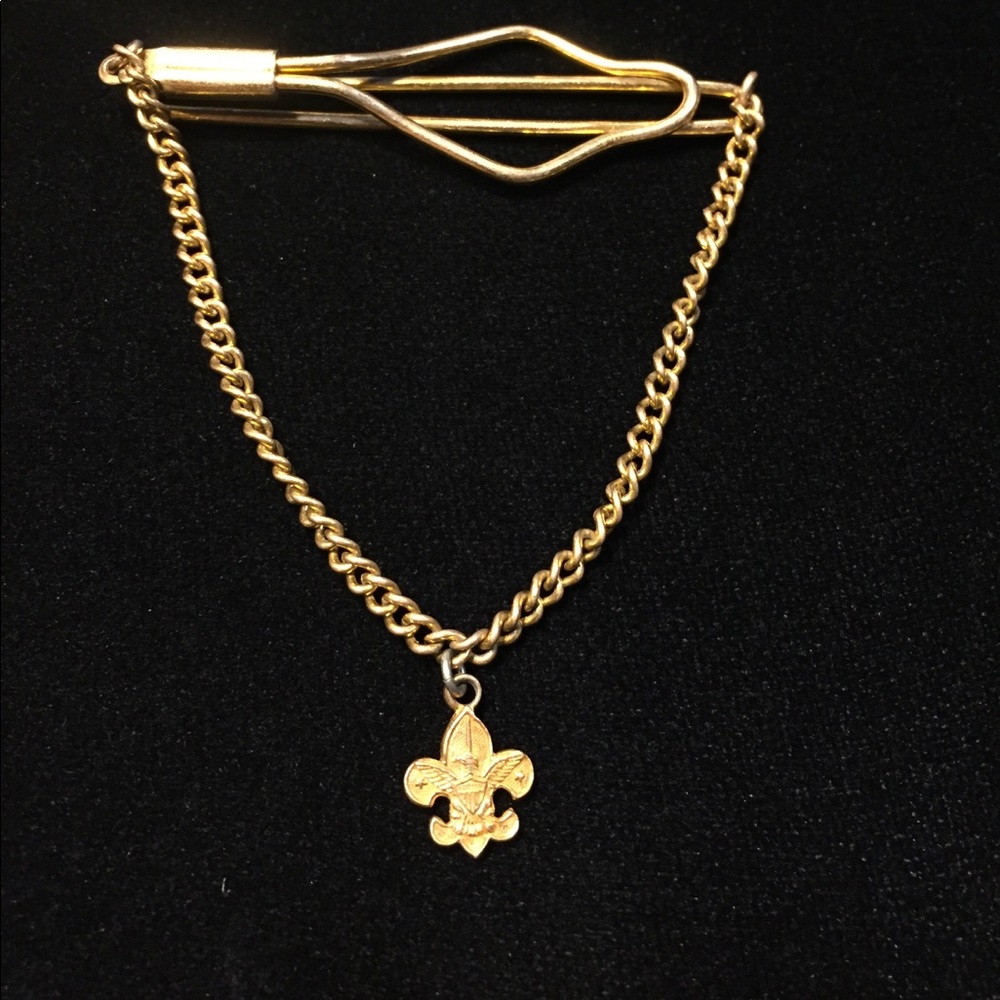 Vintage adult men's scout tie clip