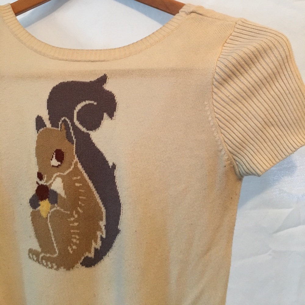 Squirrel Short Sleeved Sweater