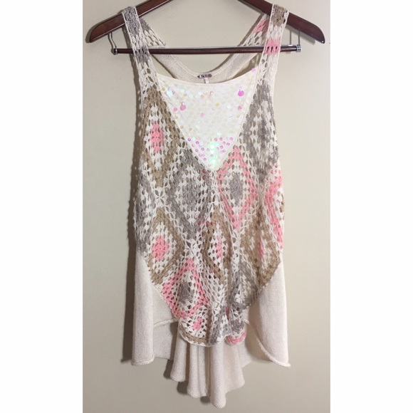 fяєє ρєσρℓє sequin crochet top - Picture 2 of 7