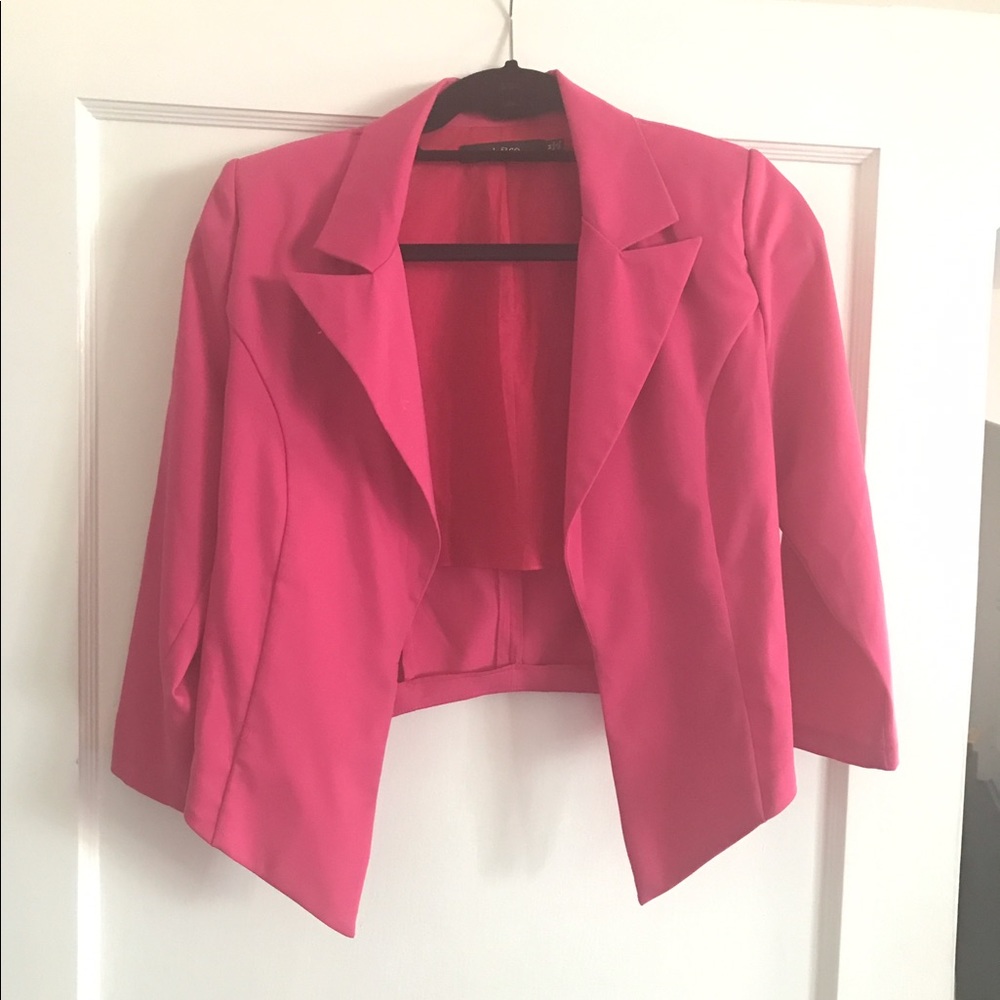 SOLD Ark & Co. Pink Cropped Blazer
