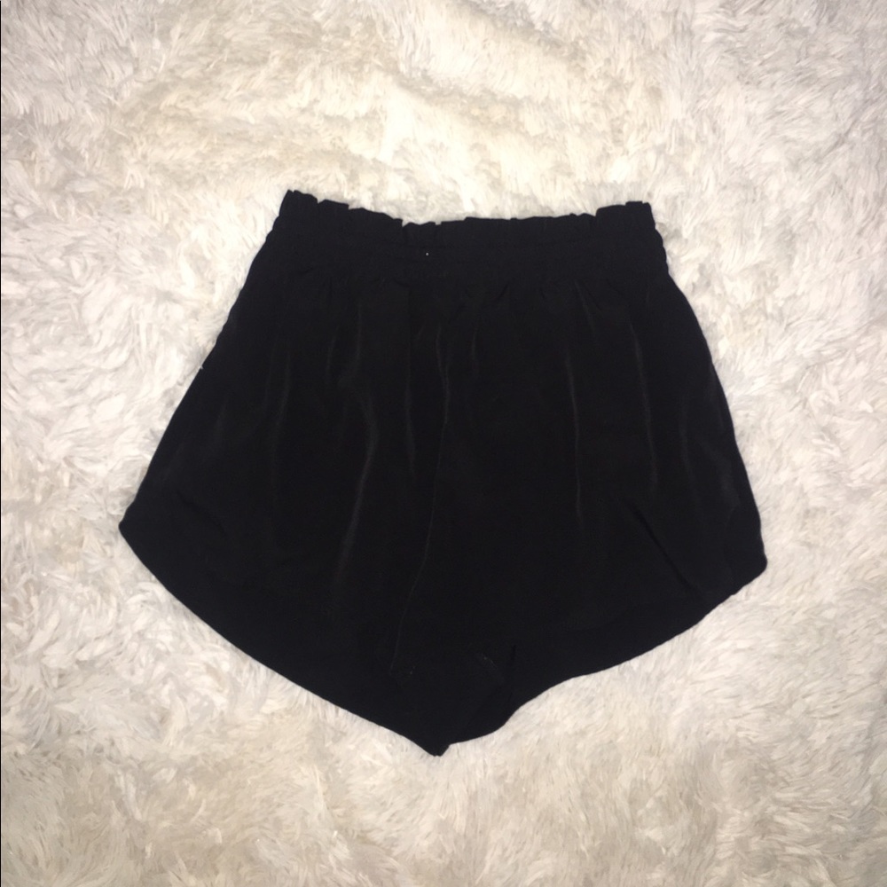 Black Flowy Shorts