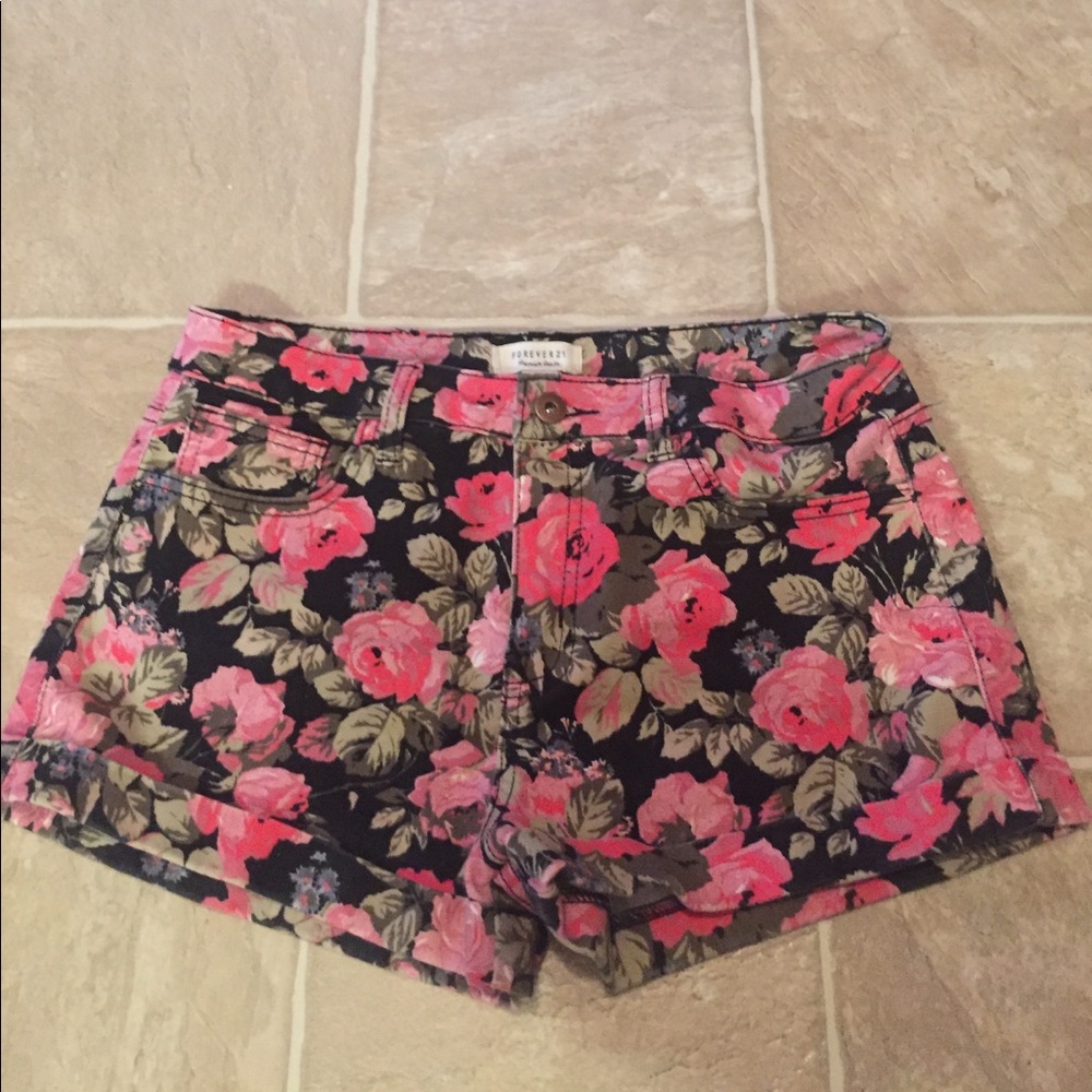 Forever 21 Floral Shorts