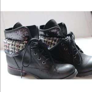 Reversible Rock and Candy combat boots