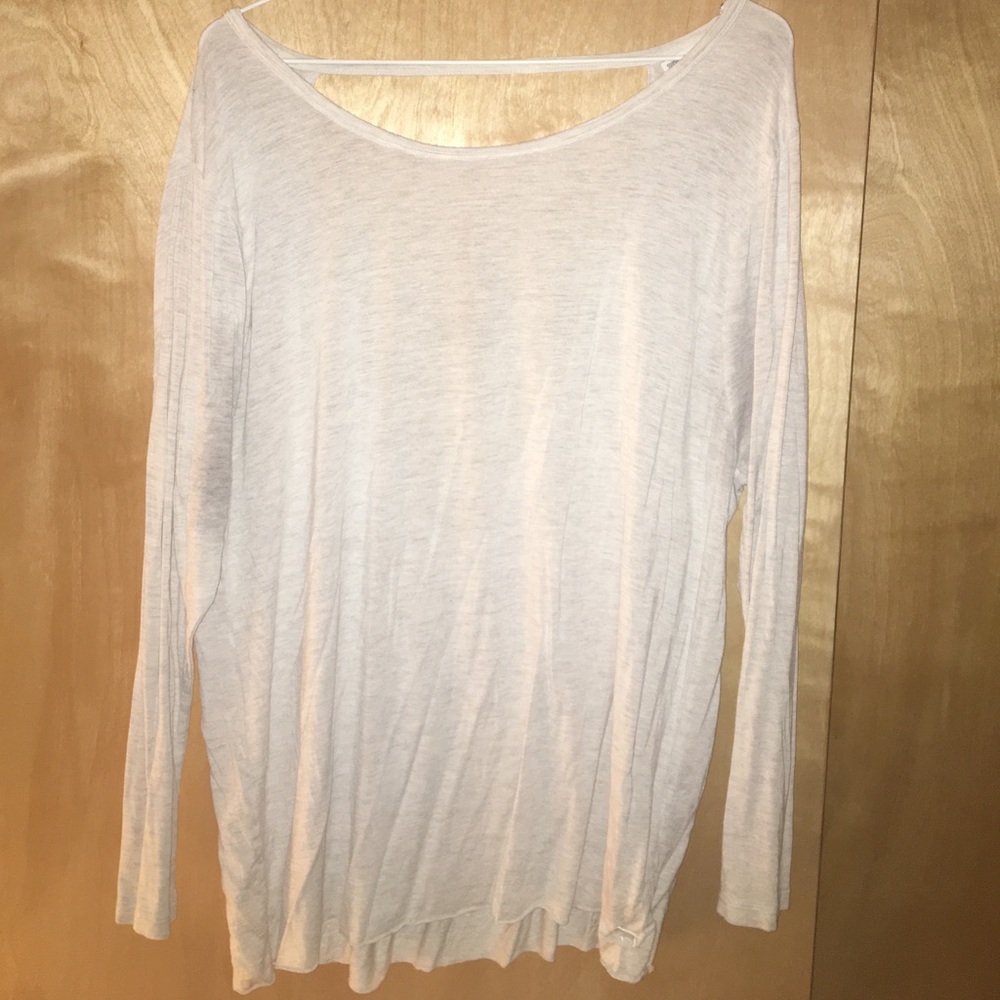 Open Back PINK L/S Tee