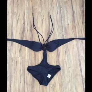 L*Space Black Monokini