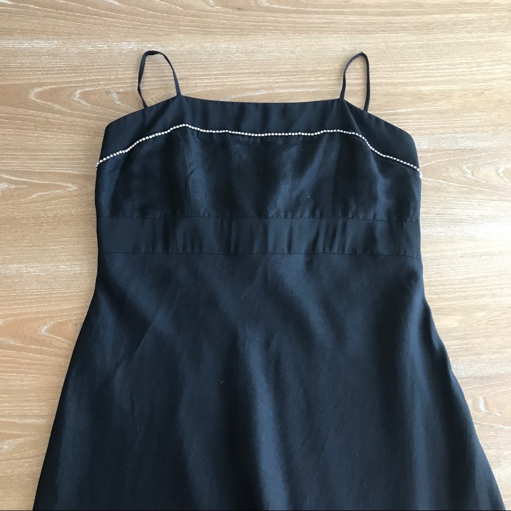 RHINESTONES BLACK DRESS