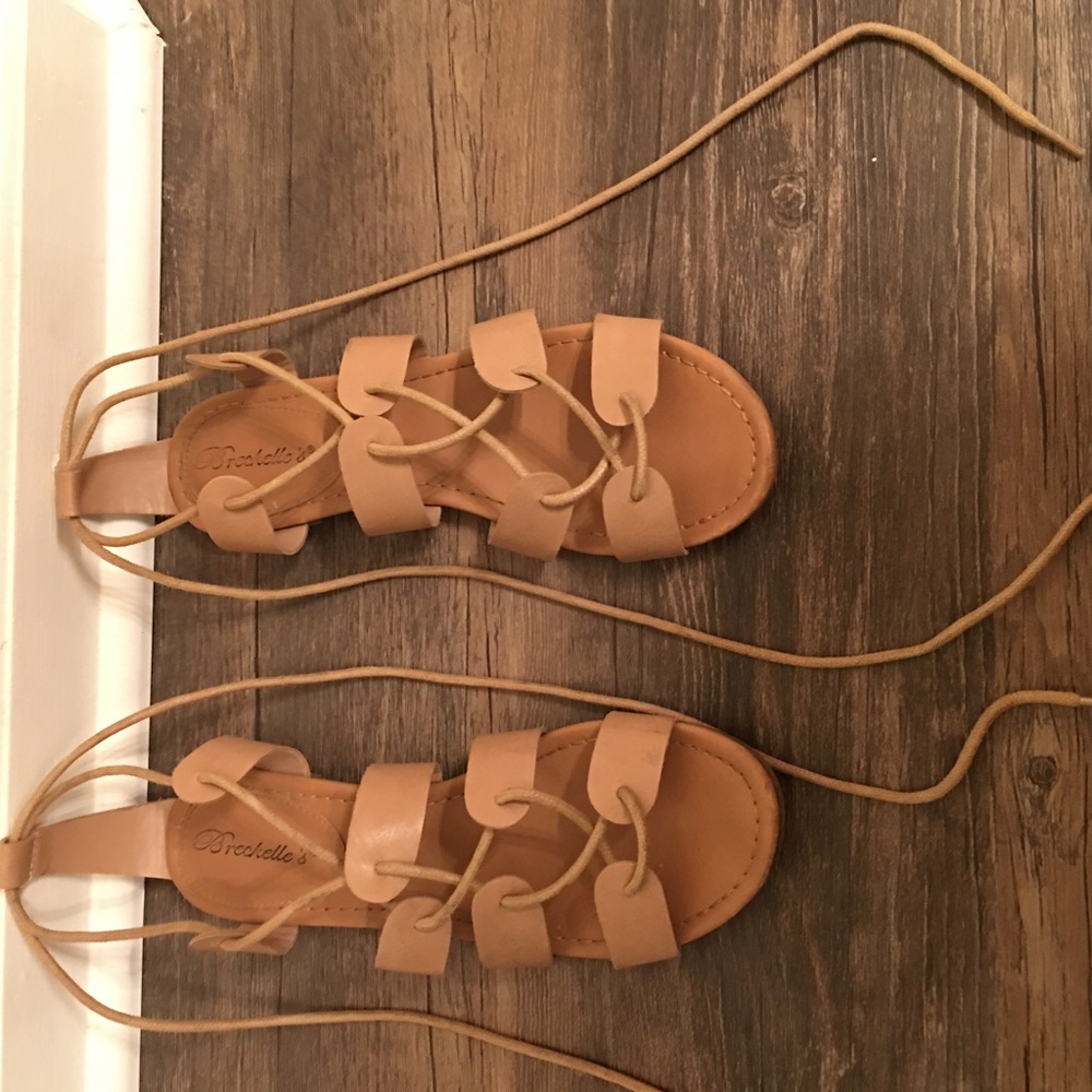 Lace up sandals
