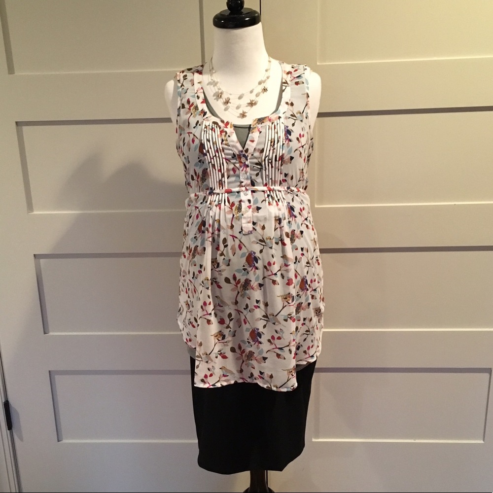 Sleeveless Maternity Blouse and Tank Top, Sz S