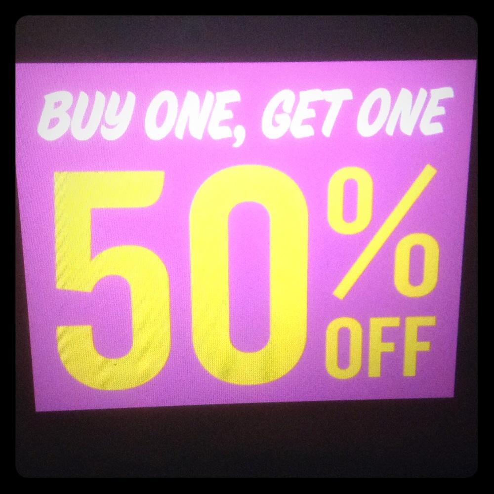 Buy One, Get One 50% Off SALE!!!!