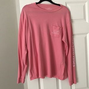 Pink Vineyard Vines long sleeve