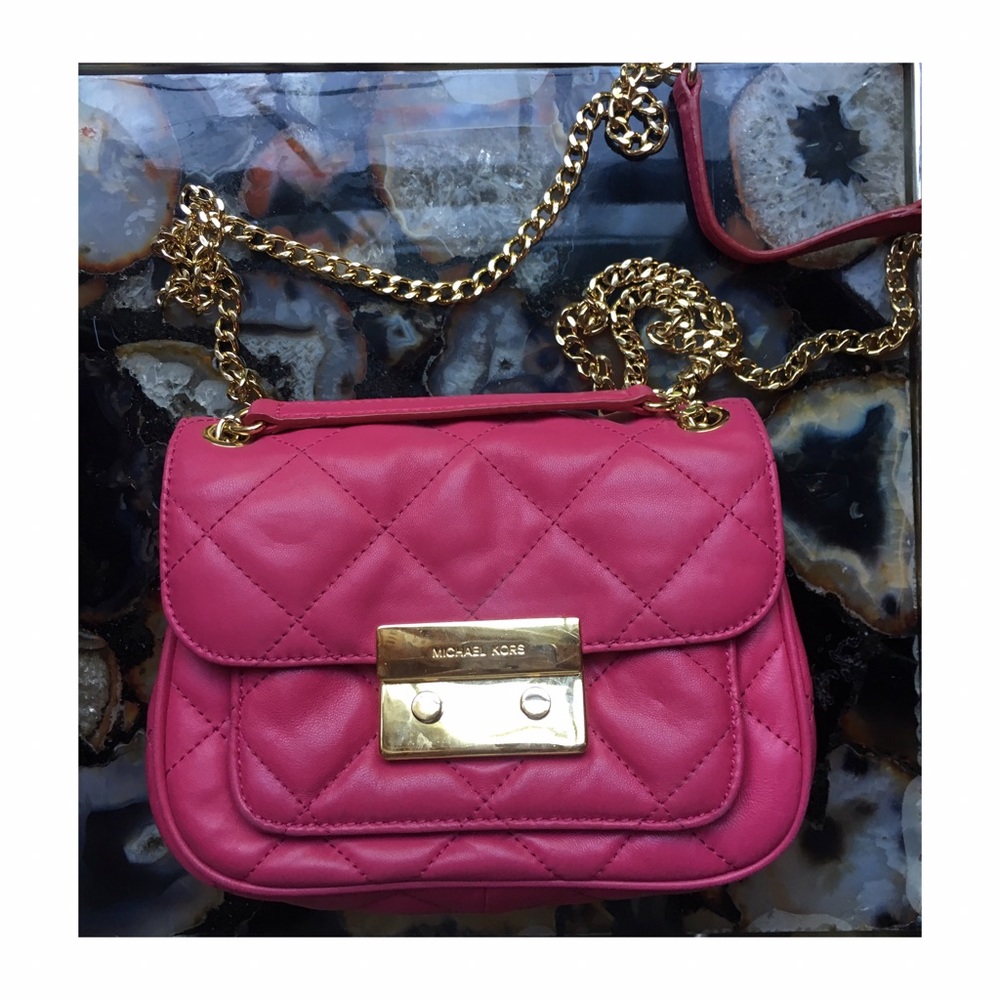 PRICE DROP💖💖💖Michael Kors hot pink quilted bag