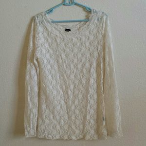 Long Sleeve Lace Shirt
