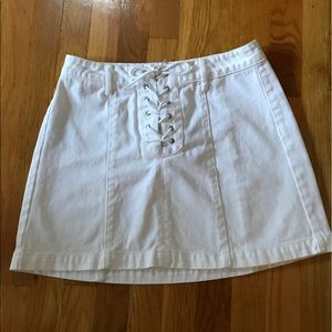 White skirt