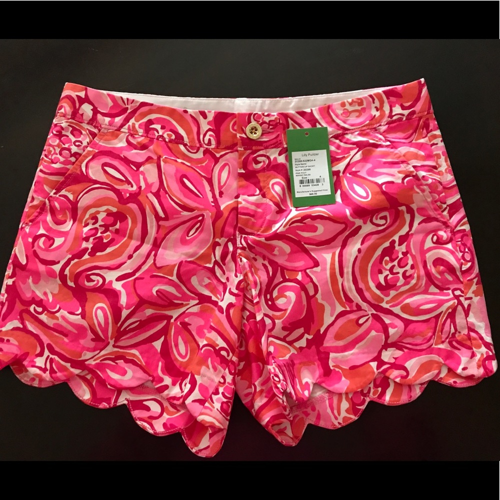 Lilly Pulitzer scalloped buttercup shorts