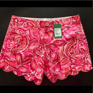 Lilly Pulitzer scalloped buttercup shorts
