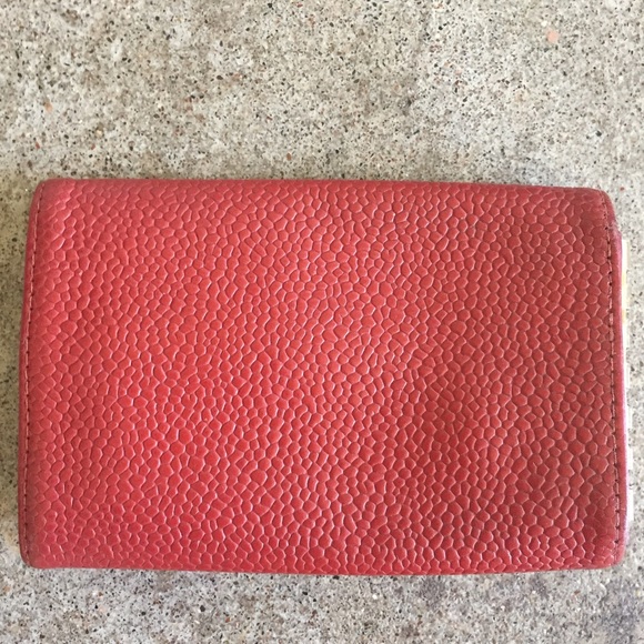 Vintage Chanel red caviar key case/card holder - Picture 2 of 8