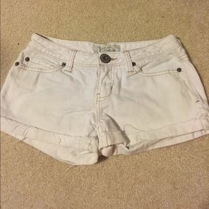 White jeans shorts