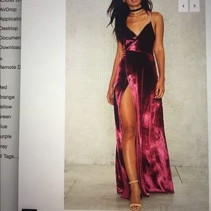 Velvet Maxi Dress