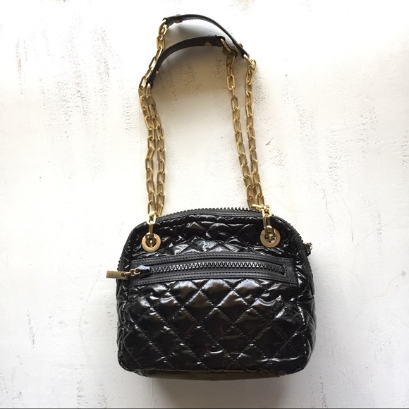 Tory Burch Handbags - Tory Burch Black Quilted Nylon Chain Bag