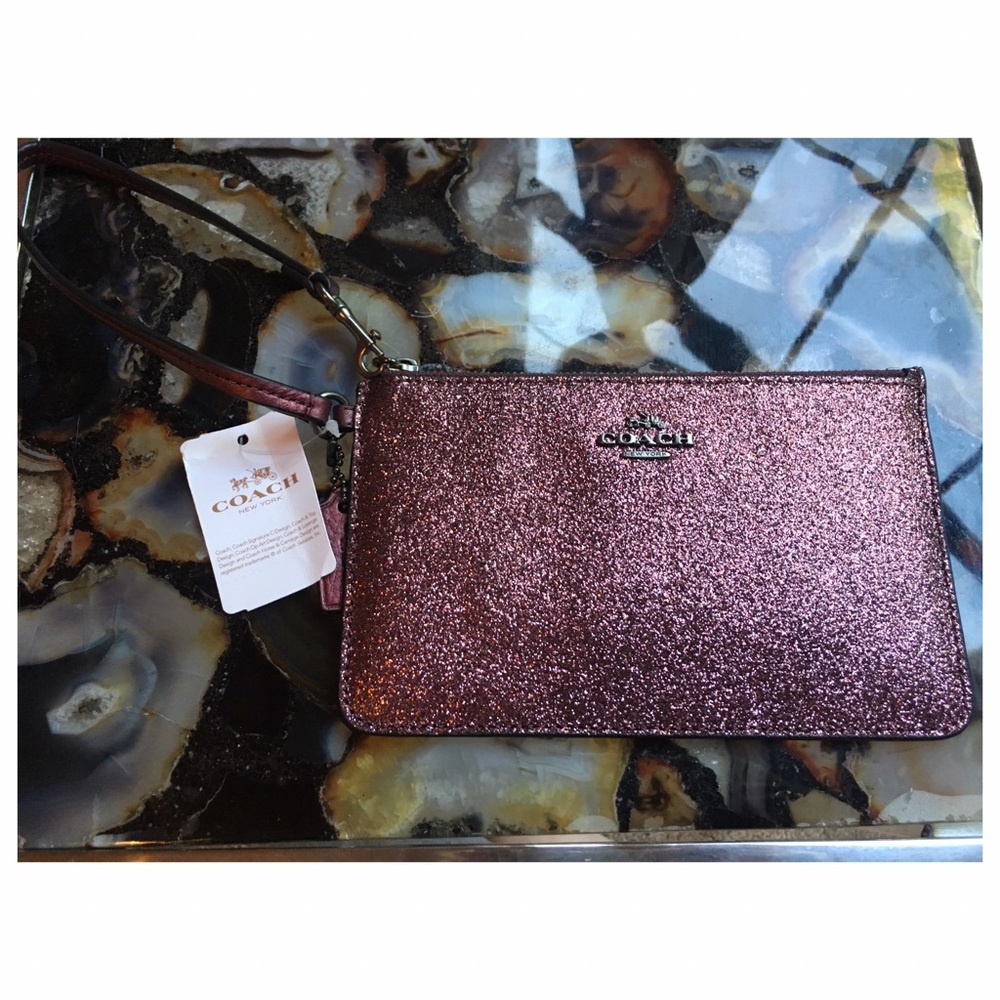 PRICE DROP💅🏻🦄🍬Coach metallic sparkle clutch
