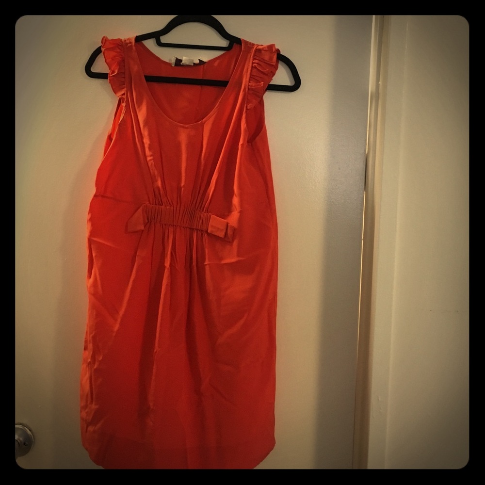 Stella McCartney coral silk dress