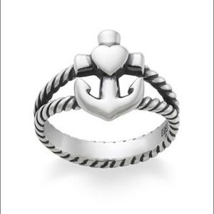 James Avery Faith, Hope & Love twisted rope ring