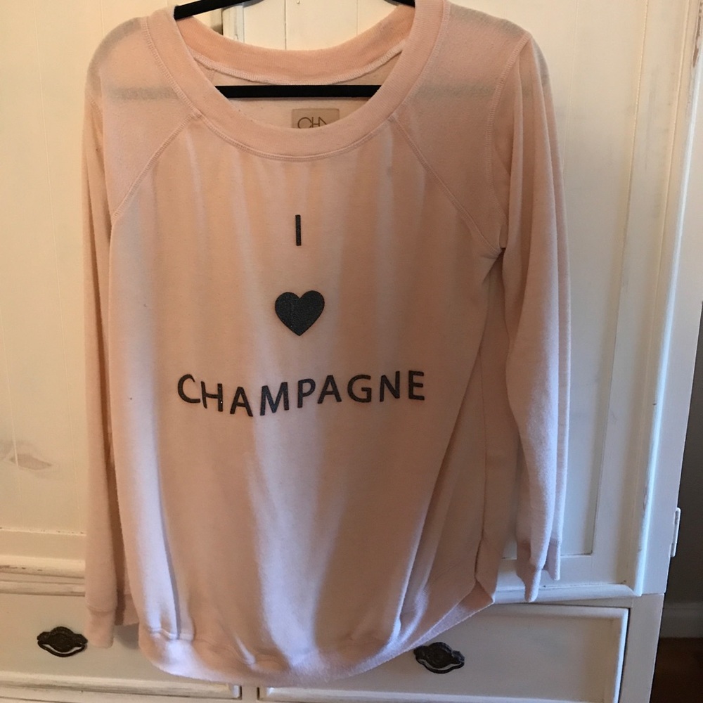 Chaser i heart champagne jumper sweatshirt