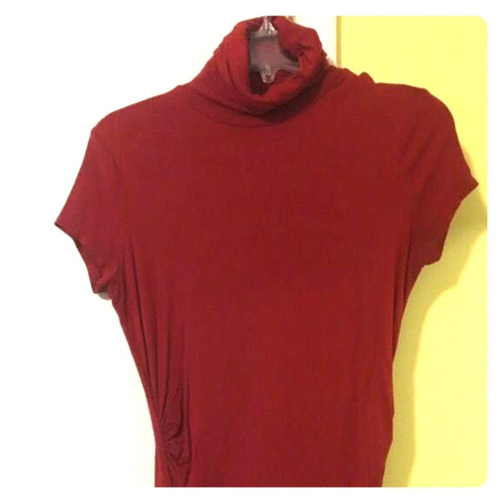 New York & Co. Red Turtleneck