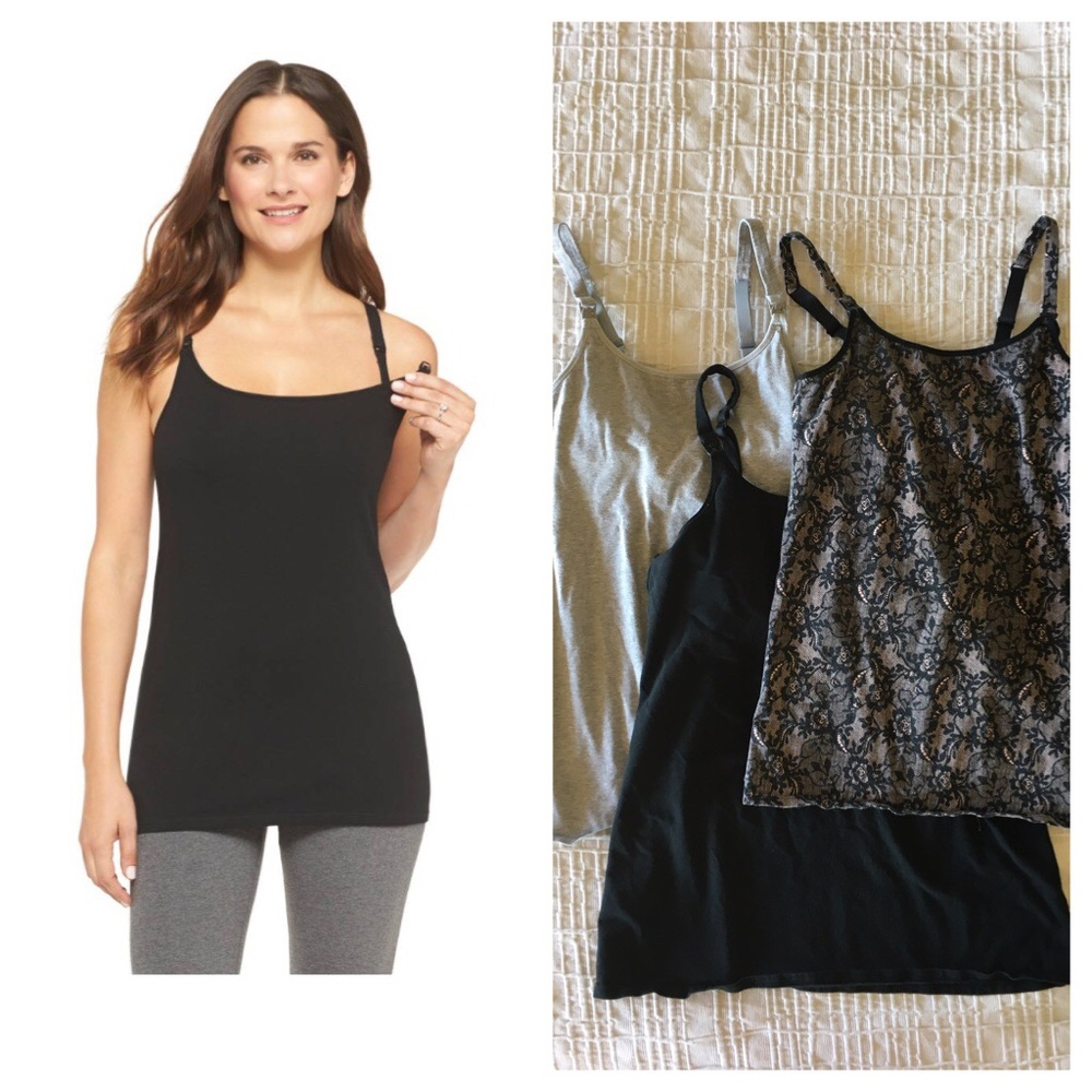 3 Women's Nursing Tank- Maternity Sz.S